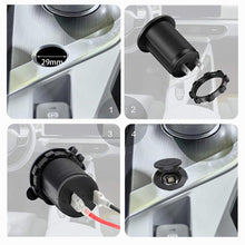 Carica l'immagine nel visualizzatore di Gallery, Presa USB per Auto, Dujelixa Dual 5V/2.1A USB rosso Impermeabile 12v Presa, Caricabatteria per auto con fusibile da 60 c