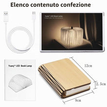 Carica l'immagine nel visualizzatore di Gallery, Lampada Libro LED - Dimmerabile a Forma di Libro, USB Ricaricabile - Decorazioni Casa, Idea Regalo Originale