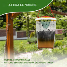 Carica l'immagine nel visualizzatore di Gallery, AOOWU Trappola per Antimosche da Interno Esterno, 4 Pezzi Trappola per Mosche, Appendere Trappola per Zanzare, Cattura M