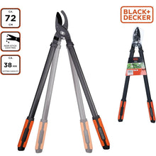 Carica l'immagine nel visualizzatore di Gallery, BLACK+DECKER Troncarami - Capacità di taglio 38 mm - 72 cm - Troncarami con rivestimento antiaderente sulle lame - Nero/