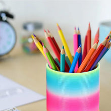 Carica l'immagine nel visualizzatore di Gallery, 2 Pezzi Giocattolo a Molla Arcobaleno Set, Spirale Spring per Adulti, Arcobaleno Spring Grande per i Favori del Partito 