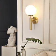 Carica l'immagine nel visualizzatore di Gallery, Comely Applique da Parete Interno Oro, Lampada da Parete Sfera E27 Vintage