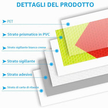 Carica l'immagine nel visualizzatore di Gallery, AOOWU Nastro Riflettente Adesivo, 10mx5cm Autoadesivo Nastro Catarifrangente Adesivo, Impermeabile Adesivi Rifrangenti N
