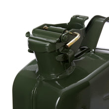 Carica l'immagine nel visualizzatore di Gallery, Oxid7® Tanica di carburante verde da 5 litri in metallo con tappo a baionetta | Adatta a benzina, diesel e bioetanolo | Tanica di benzina da 5 litri con omologazione UN e testata