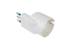 Carica l'immagine nel visualizzatore di Gallery, Poly Pool PP2233 Adattatore Salvaspazio Con Spina Piccola 10 A E Presa P30 Standard Tedesco Bianco