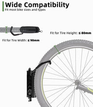 Carica l'immagine nel visualizzatore di Gallery, Supporto Bici da Muro Girevole, Portabici da Muro Salvaspazio per Garage &amp; Casa, Gancio Bici Muro Robusto, Fino a 30 kg,