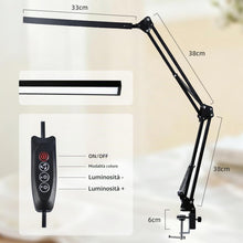 Carica l'immagine nel visualizzatore di Gallery, Carehabi Lampada da scrivania e da tavolo LED con morsetto, 10W, 3500-6000K
