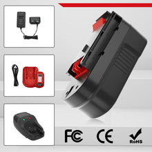 Carica l'immagine nel visualizzatore di Gallery, Moticett 18V 3.6Ah HPB18 Ricambio per Black Decker Batteria NI-MH Compatibile per Black Decker A1718 A18 A18E A18NH HPB18 HPB18-OPE Firestorm FS180BX FS18BX FS18FL FSB18 NST2118 244760-00