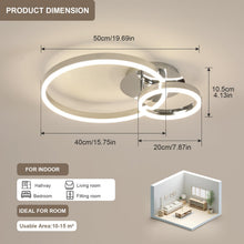 Carica l'immagine nel visualizzatore di Gallery, Osairous Plafoniera LED SoffittoModerna, 42W 4725LM Lampada da Soffitto