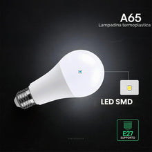 Carica l'immagine nel visualizzatore di Gallery, V-TAC 3x Lampadine LED A65 da 15W - SUPER LUMINOSE - 1521 Lumen - Attacco E27 - Lampadine Nuova Generazione - Equivalent