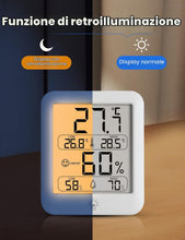 Carica l'immagine nel visualizzatore di Gallery, Termometro digitale da camera, igrometro interno con icona Comfort, termometro per ambiente per misurare la temperatura 