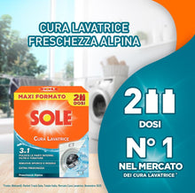 Carica l'immagine nel visualizzatore di Gallery, Sole Cura Lavatrice Freschezza Alpina, Confezione da 2 Cura Lavatrice da 250 ml