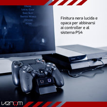 Carica l'immagine nel visualizzatore di Gallery, Venom Dock di ricarica doppio USB per controller PS4, indicatore LED, Nero