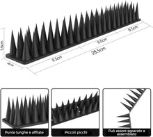 Carica l'immagine nel visualizzatore di Gallery, Dissuasori per Piccioni 5.7M, Dissuasore per Piccioni Plastica, Scaccia Piccioni, Piccioni Dissuasori Balcone Terrazza Finestra per Uccelli, Gatti (20 Pezzi Nero)