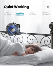 Carica l'immagine nel visualizzatore di Gallery, Gaiatop Ventilatore portatile a clip, mini ventilatore personale silenzioso