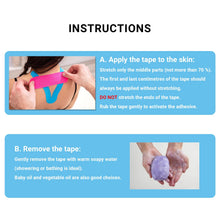 Carica l'immagine nel visualizzatore di Gallery, Kinesio Tape - 3 rotoli 5cm x 5m di tape kinesiologico Nero+Blu+Rosa, tape sportivo impermeabile ed elastico - Nastro Ki