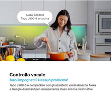 Carica l'immagine nel visualizzatore di Gallery, TP-Link Tapo L900-5 Striscia LED Smart WiFi RGB 5m Alexa Google Senza Hub