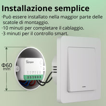 Carica l'immagine nel visualizzatore di Gallery, SONOFF Matter Interruttore intelligente, mini modulo Wifi fai-da-te, supporto Alexa, Google Home, 1 PACK, nessun cavo ri