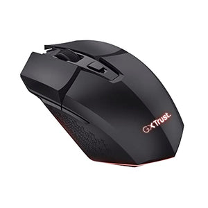 Trust Gaming GXT 110 Felox Mouse Gaming Wireless Ricaricabile, 80 Ore di Autonomia, 800-4800 DPI, Illuminazione LED, 6 Pulsanti, Mouse Senza Fili RGB per Computer, Laptop, Windows - Nero