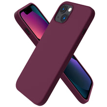 Carica l'immagine nel visualizzatore di Gallery, ORNARTO Cover per iPhone 13 Silicone,Antiurto,Vino Rosso