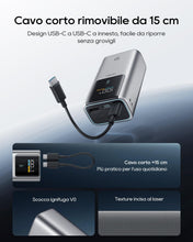 Carica l'immagine nel visualizzatore di Gallery, CUKTECH 10 Mini Power Bank Mini 10000mAh(2S1P) 55W Powerbank Ricarica Rapida Caricatore Portatile LED Display, Batteria 