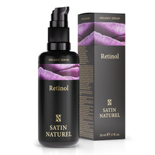 Carica l'immagine nel visualizzatore di Gallery, Satin Naturel Siero al Retinolo 50 ml – Siero Viso Anti-Age &amp; Antirughe – Con Retinolo, Acido Ialuronico, Niacinamide &amp; Aloe Vera Bio – Vegano &amp; Cosmetica Naturale – Per una Pelle Uniforme e Luminosa