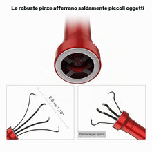 Carica l'immagine nel visualizzatore di Gallery, Housolution Pinza Telescopica in Acciaio, Luce Led e Testa Magnetica, Rosso
