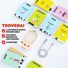 Carica l'immagine nel visualizzatore di Gallery, LUDAZON® Carte Parlanti Montessori Bilingue, Giochi Educativi e Interattivi per Bambini 2 3 4 5 6 Anni, Perfetti per Logopedia e Autismo, Regalo Ideale per Bambino e Bambina, GUARDA IL VIDEO