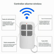 Carica l'immagine nel visualizzatore di Gallery, GuDoQi Allarme Porta Casa Senza Fili, 130 dB Sirena, 2 Telecomandi, Magnetico, per Protezione Garage, Ingresso, Bambini,
