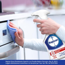 Carica l'immagine nel visualizzatore di Gallery, Napisan Spray Disinfettante Superfici, Confezione da 12 pezzi da 740 ml di Disinfettante Superfici, Spray da 740 ml