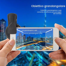 Carica l'immagine nel visualizzatore di Gallery, APEXEL Set di obiettivi universali per fotocamera del telefono 0,45 x grandangolo 140° + 12,5 x obiettivo macro, obietti