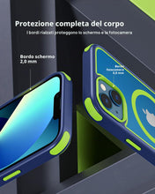 Carica l'immagine nel visualizzatore di Gallery, MobNano cover for iPhone 13/14 magnetica, compatibile con MagSafe, cover magnetica colorata per iPhone 13/14, Protezione