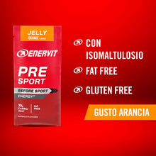 Carica l'immagine nel visualizzatore di Gallery, Enervit, Pre Sport Arancia, Gelatina Energetica, Formula Innovativa, 25g di Carboidrati, con Vitamina B1, Gusto Arancia,