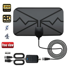 Carica l'immagine nel visualizzatore di Gallery, Antenna TV Interna, Antenna TV Digitale con Potente Amplificatore Raggio di 40KM Supporta Smart TV 4K HD/1080P