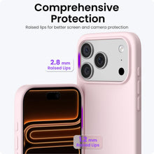 Carica l'immagine nel visualizzatore di Gallery, ORNARTO Cover per iPhone 17 Pro Silicone,Antiurto,Rosa Creta