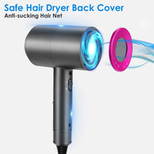 Carica l'immagine nel visualizzatore di Gallery, Asciugacapelli 2000W Potente Phon Capelli con Diffusore Concentratore Caldo/Freddo 2 Modalità 3 Regolazioni della Velocità Phon Professionale agli Ioni Negativi per Donna e Casa