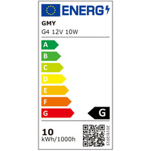 Carica l'immagine nel visualizzatore di Gallery, GMY 12 Lampade Alogene G4 10W 12V 2 Pin, Dimmerabili 2800K Bianco Caldo CRI 99+, Resistenti al Calore per Lampadari, Cap