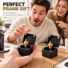 Carica l'immagine nel visualizzatore di Gallery, 2 Pieces Surprise Gift Box Middle Finger in a Box, Spoof Hand Prank Pop Up Gift Box with Box, Annoying Middle Finger Gif