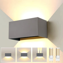 Carica l'immagine nel visualizzatore di Gallery, ENCOFT 24W LED Lampada da parete Esterno Interno, Lampadina Sostituibile G9
