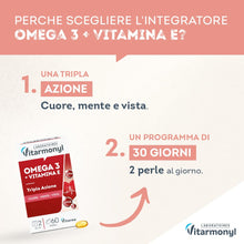 Carica l'immagine nel visualizzatore di Gallery, Vitarmonyl Omega3 EPA DHA - Benessere Cuore - Mente e Vista - 60 Softgel