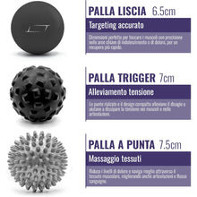 Carica l'immagine nel visualizzatore di Gallery, Pallina per Massaggio Muscolare, Massage Ball per Fisioterapia e Circolazione Sanguigna, Palline Pilates Massaggio Piedi