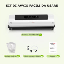 Carica l'immagine nel visualizzatore di Gallery, Bonsenkitchen Macchina Sottovuoto Alimenti per Sigillatura Sottovuoto Rapida, per Cottura Sous Vide, Carne, Formaggio e Preparazione dei Cibi - Prolunga Efficacemente la Freschezza