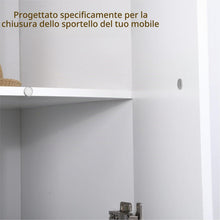 Carica l'immagine nel visualizzatore di Gallery, Mousike Chiusura magnetica per porte ultra sottili Magneti per armadietti in acciaio inox Cassetto magnetico per porte s