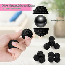 Carica l'immagine nel visualizzatore di Gallery, Ainiv Magnetiche Antistress in Silicone, 4 Pezzi Palline magnetiche Fidget Toys, Sfere di Acupressure, Anti-Stress Anxie