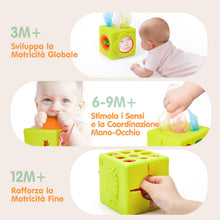 Carica l'immagine nel visualizzatore di Gallery, hahaland Giochi Neonato 6 Mesi, Scatola Fazzoletti Silicone Montessori