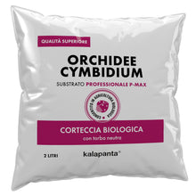 Carica l'immagine nel visualizzatore di Gallery, Kalapanta Terriccio per Orchidee Cymbidium 2L Pronto all'Uso - Mix Corteccia Bark naturale e Torba neutra Professionale 