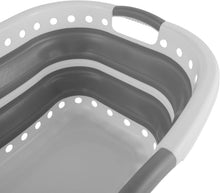Carica l'immagine nel visualizzatore di Gallery, Beldray LA072979GRYEU Cestello per lavanderia, Collapsible Hip Hugger, curvo e sagomato per adattarsi al corpo, cestello facile da piegare, Manici ergonomici a 2 vie antiscivolo, 37 litri, grigi