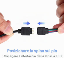 Carica l'immagine nel visualizzatore di Gallery, HUAZIZ 6 Pcs Cavo di Prolunga Striscia LED RGB Prolunga Nastro LED Cavo Estensione Banda LED 4 Pin LED Strip Extension C