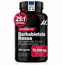 Carica l'immagine nel visualizzatore di Gallery, Barbabietola Rossa Integratore – Estratto 25:1 – 15.000 mg – Ossido Nitrico