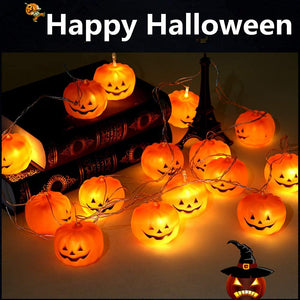 Zucca di Luci Stringa Halloween 3Meters 20 LED Lanterna Zucca Stringa per Feste Halloween Luci Perfette per Halloween